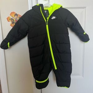 Nike Baby Snowsuit 9M Black/Green